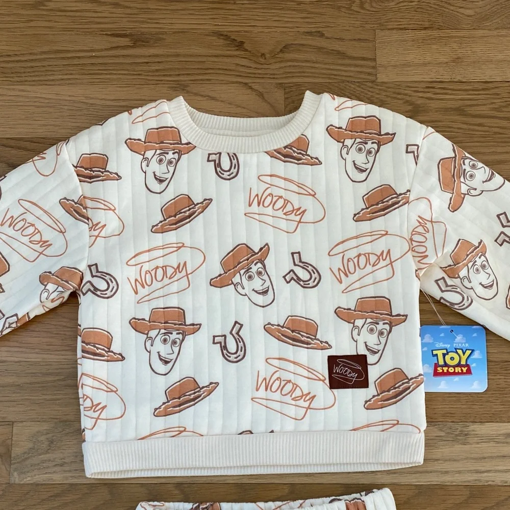 Disney Pixar Toy Story Woody 3T Kids Sweatshirt & Sweatpants - Picture 3 of 8